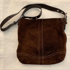 Coach suede crossbody